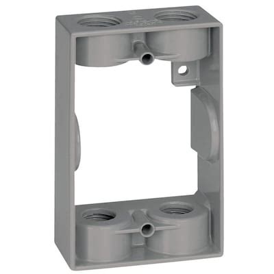 circular outdoor electrical box extender|single gang electrical box extender.